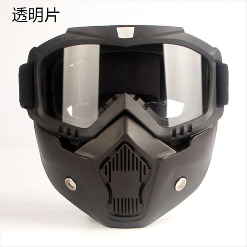 Harley Full-Face Impact-Resistant Tactical Goggles Outdoor Military Enthusiast Wilderness Gaming CS Anti-Fog Riding Glasses Mask Face Cover