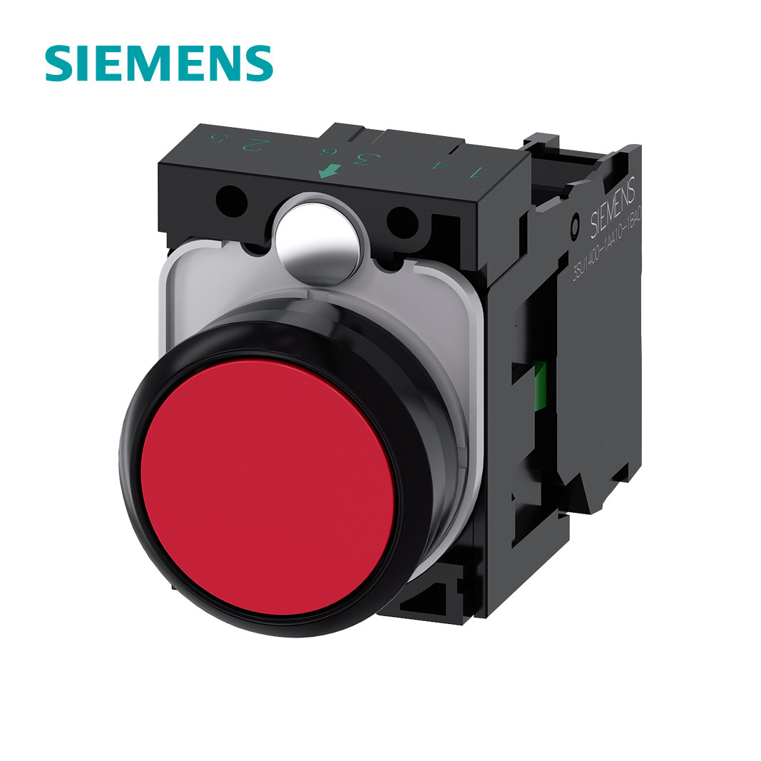 3SU1系列φ22平头塑料按钮红色
