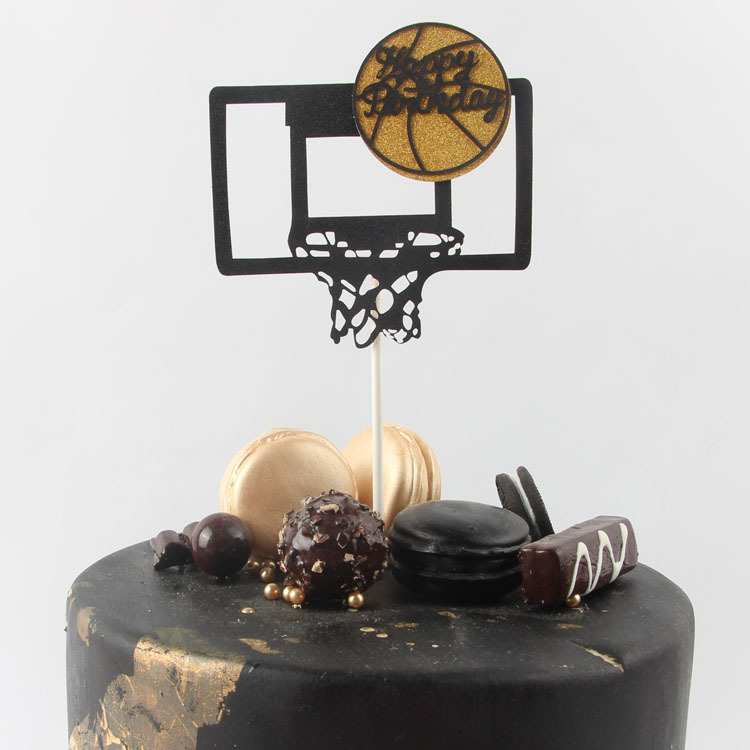 Творческий баскетбол рамка торт декоративный Подключение -ин мужской торт декоративный Заключение черный торт монтаж