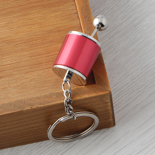 Factory direct sales car modified gear shifter key chain creative personalized car modified gear head key chain