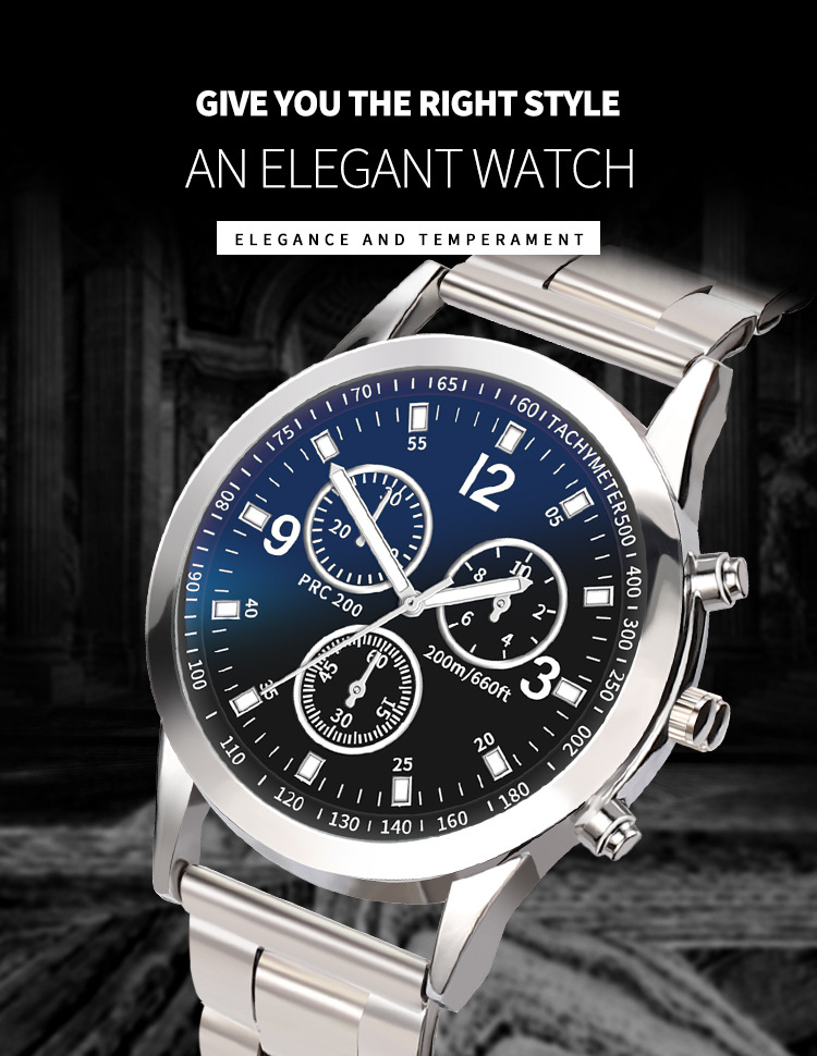 ZA01-G Geneva Steel Band Watch