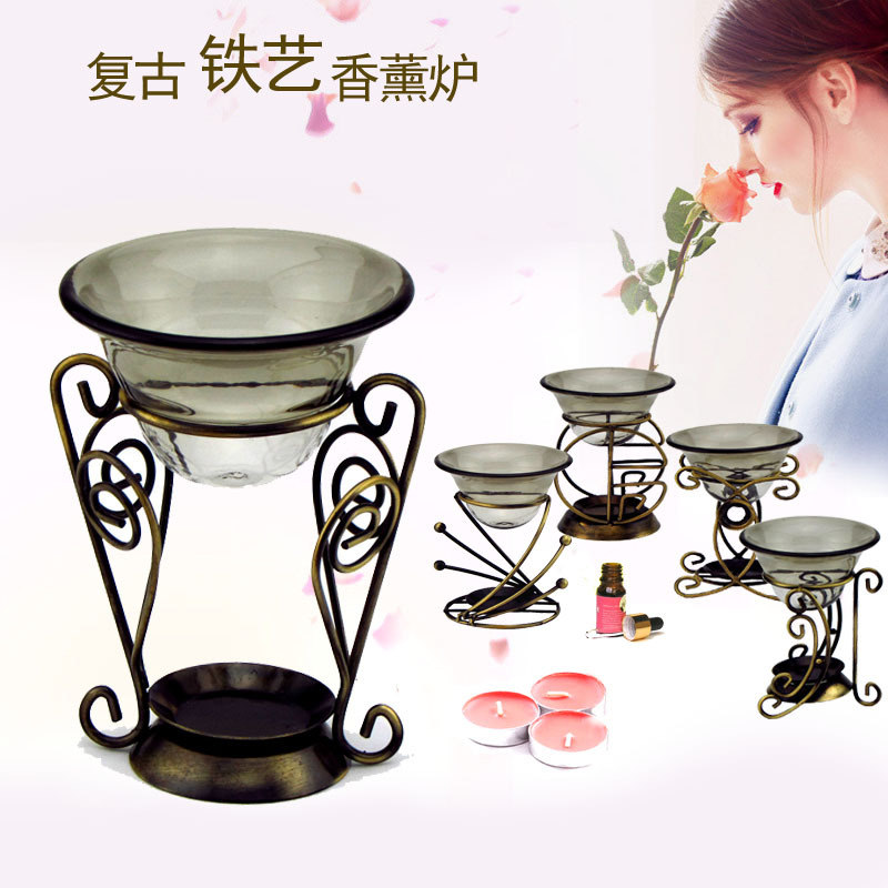 【批發】歐式鐵架香薰爐精油爐 薰香爐 香薰用品室內芳香愉悅身心