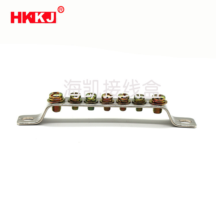 厂家纯铜零地排7孔2*15地排 配电箱柜接线铜排七孔零地排接地排