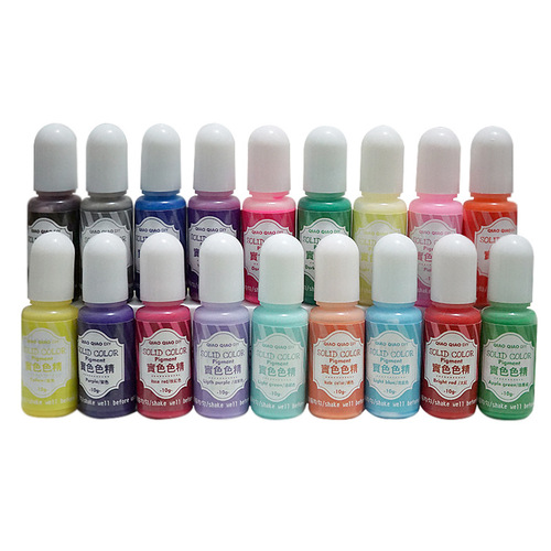 Hot selling Qiaoqiao uv glue manual coloring oily wholesale goods uv crystal glue solid color color essence pigment