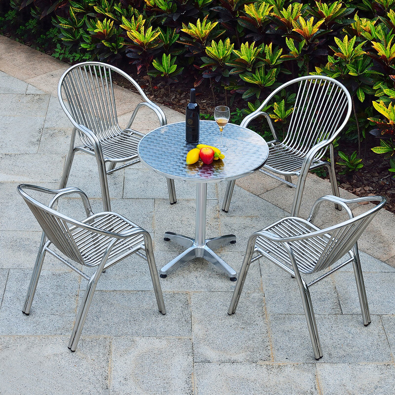 幽之藤 组合茶几家具欧式花园庭院室外休闲阳台铝椅户外桌椅套装