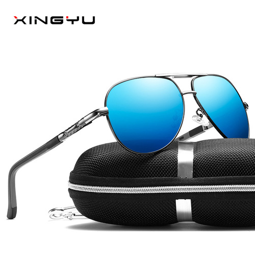 New men's polarized sunglasses toad mirror spring leg series colorful film fishing glasses driving mirror 8725