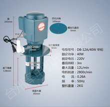 【市场畅销】DB-12冷却泵  40W 单相机床冷却泵 电动冷却泵