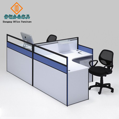 时尚电脑桌 职员屏风隔断现代卡位花形二人位组合办公家具