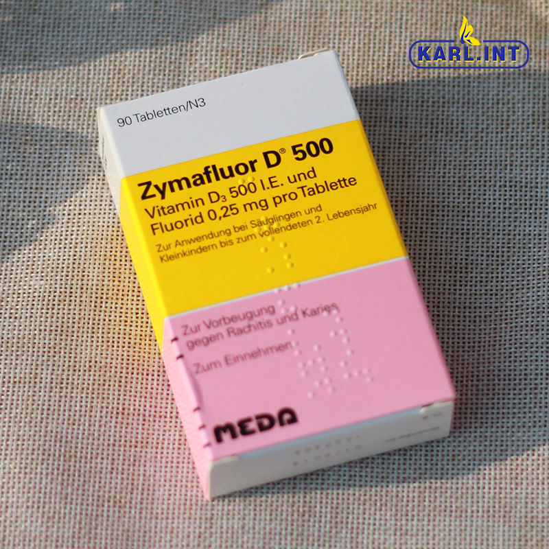 德国诺华ZymaD3含氟90粒纸盒包装保税区