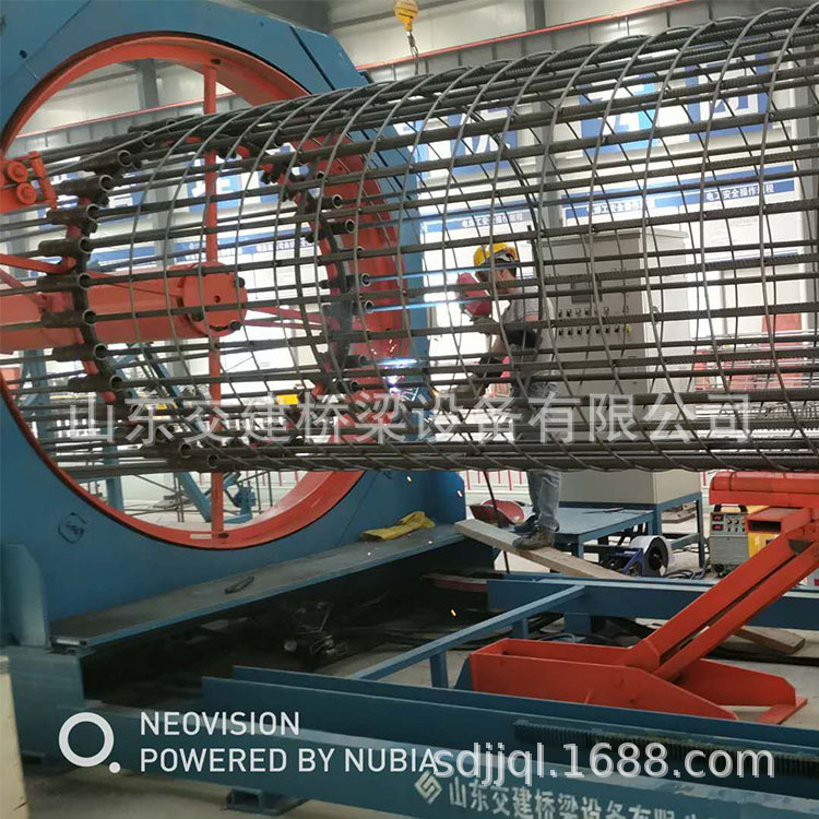 桥梁桥墩制作钢筋笼滚焊机 钢筋笼绕筋机 单筋双筋钢筋笼成型机