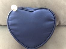 汕頭手袋廠批發色丁材質心形 雙層實用首飾包 首飾盒