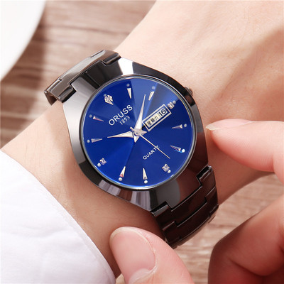 watch wholesale man Noctilucent watch STEEL waterproof fashion student Couple watches calendar Quartz watch
