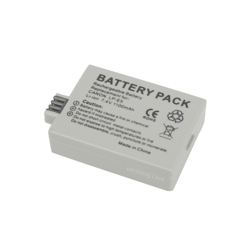 LP-E5 Good for Cano. Digital Camera Battery EOS 1000D , 450D