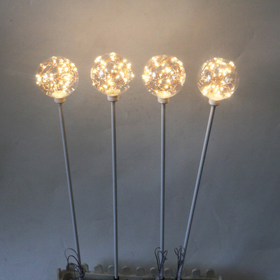 led景观灯 户外景区春节亮化装饰灯  透明球铜线灯led插地芦苇灯|ru