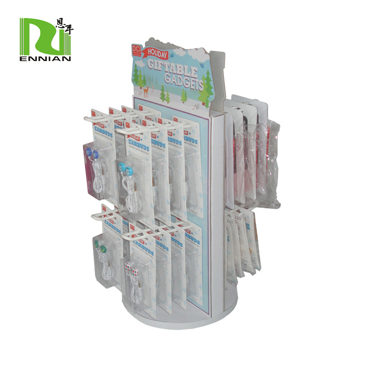 玩具挂钩纸质展示架 梯形口香糖 钥匙扣 手机壳 手机配件类纸货架