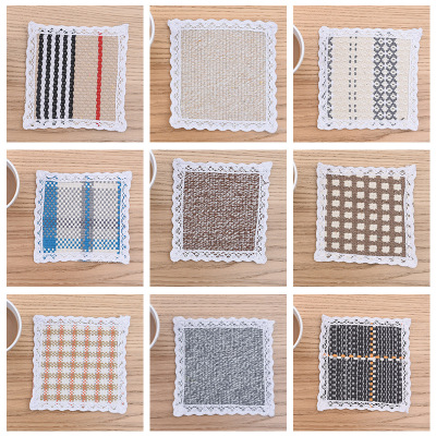 简约编织棉线布艺碗垫杯垫盘垫餐垫鼠标垫隔热防烫锅垫餐具西餐垫|ms