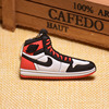 Air Jordan1 generation sneakers AJ1 KeyChain off White joint dark brown inverted keychain