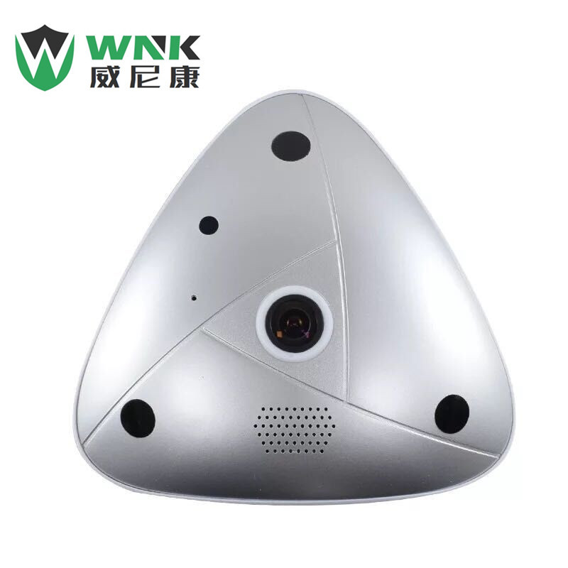 全景摄像头 鱼眼360度高清300万摄像头WIFI无线网络监控摄像头