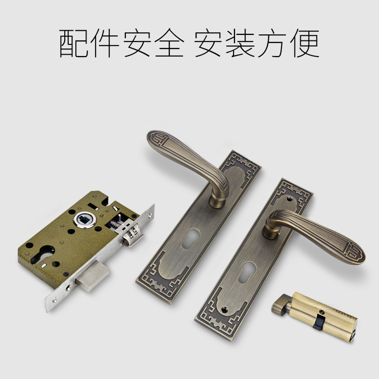 【厂家直销】豪华门锁办公室房间门家具锁锌合