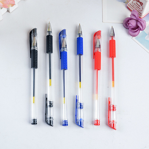 European Standard Neutral Pen Creative Office Study Supplies Factory Wholesale Bullet Tip 0.5 Office Sign Pen Neutral Pen
