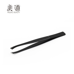 廠家供應美妝修眉工具不鏽鋼黑色電泳噴漆眉毛夾眉鑷眉夾