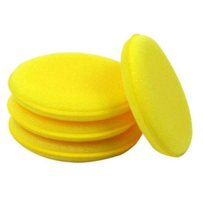 汽车打蜡抛光海绵车用超密圆型海绵压边海绵抛光小海绵 12个一袋