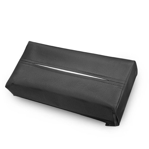 Car-mounted paper towel holder, car interior utility creative tissue box cover, seat-mounted car imitation PU leather napkin holder
