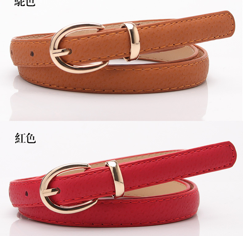 Korean Style Buckle Thin Belt Wholesale display picture 2