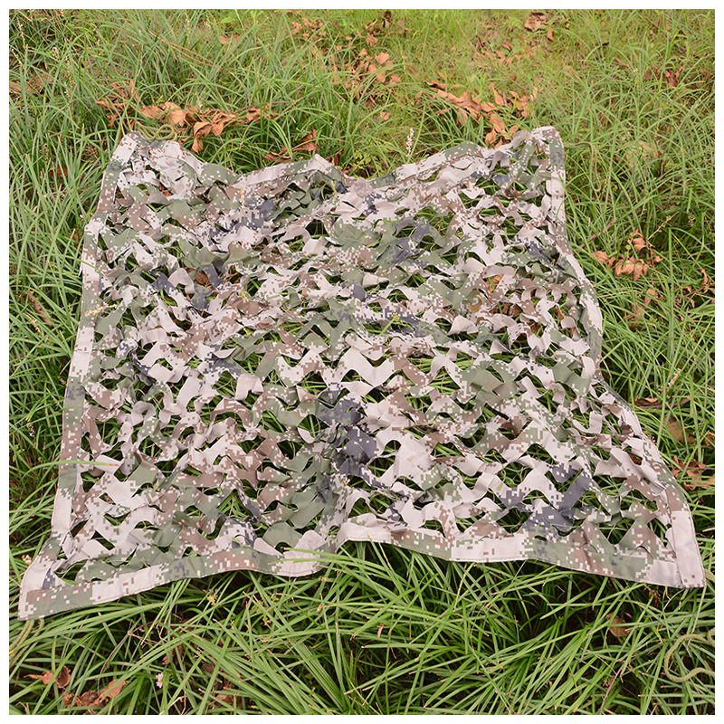 厂家批发伪装网数码迷彩军用300D07林地数码遮阳加密户外防航拍网|ms