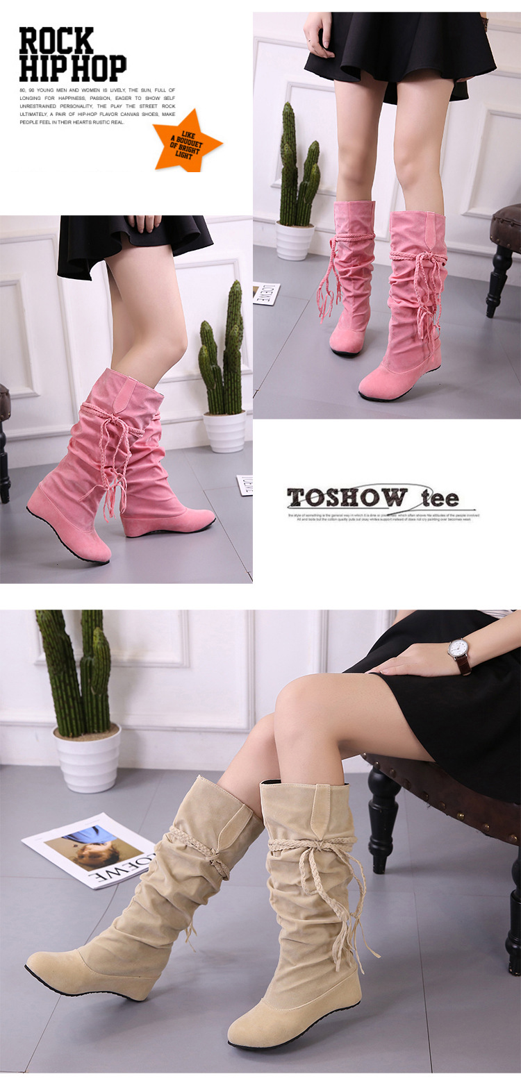 Bottes femme en Daim - Ref 3354693 Image 36