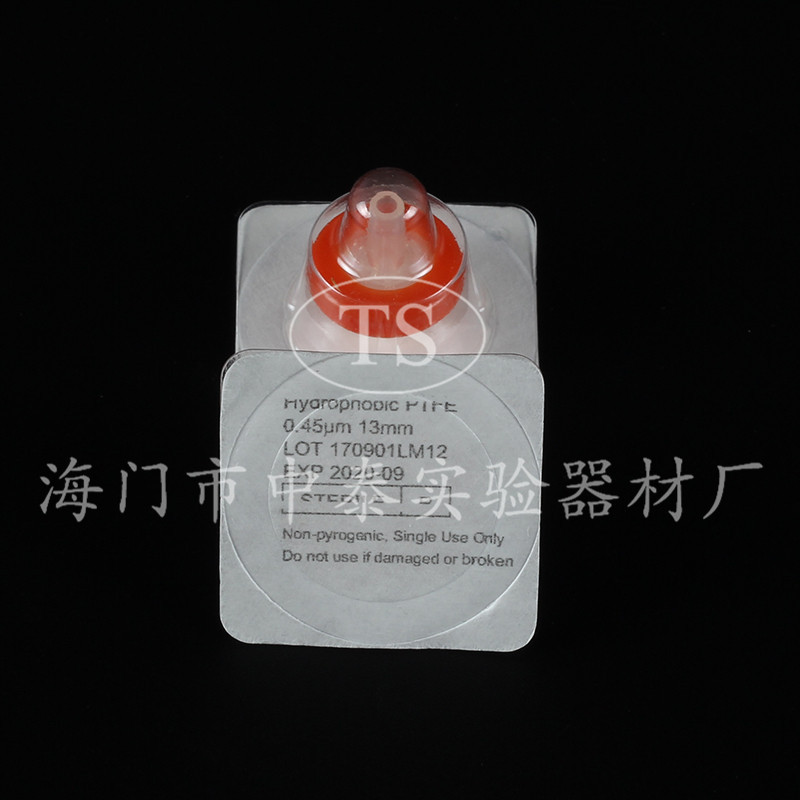 PTFE 13mm 25mm 0.22/0.45um 聚四氟乙烯针头过滤器 独立灭菌