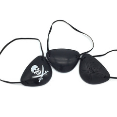 Costume performance makeup plastic skull head single pirate eye mask Halloween horror one-eyed dragon eye mask