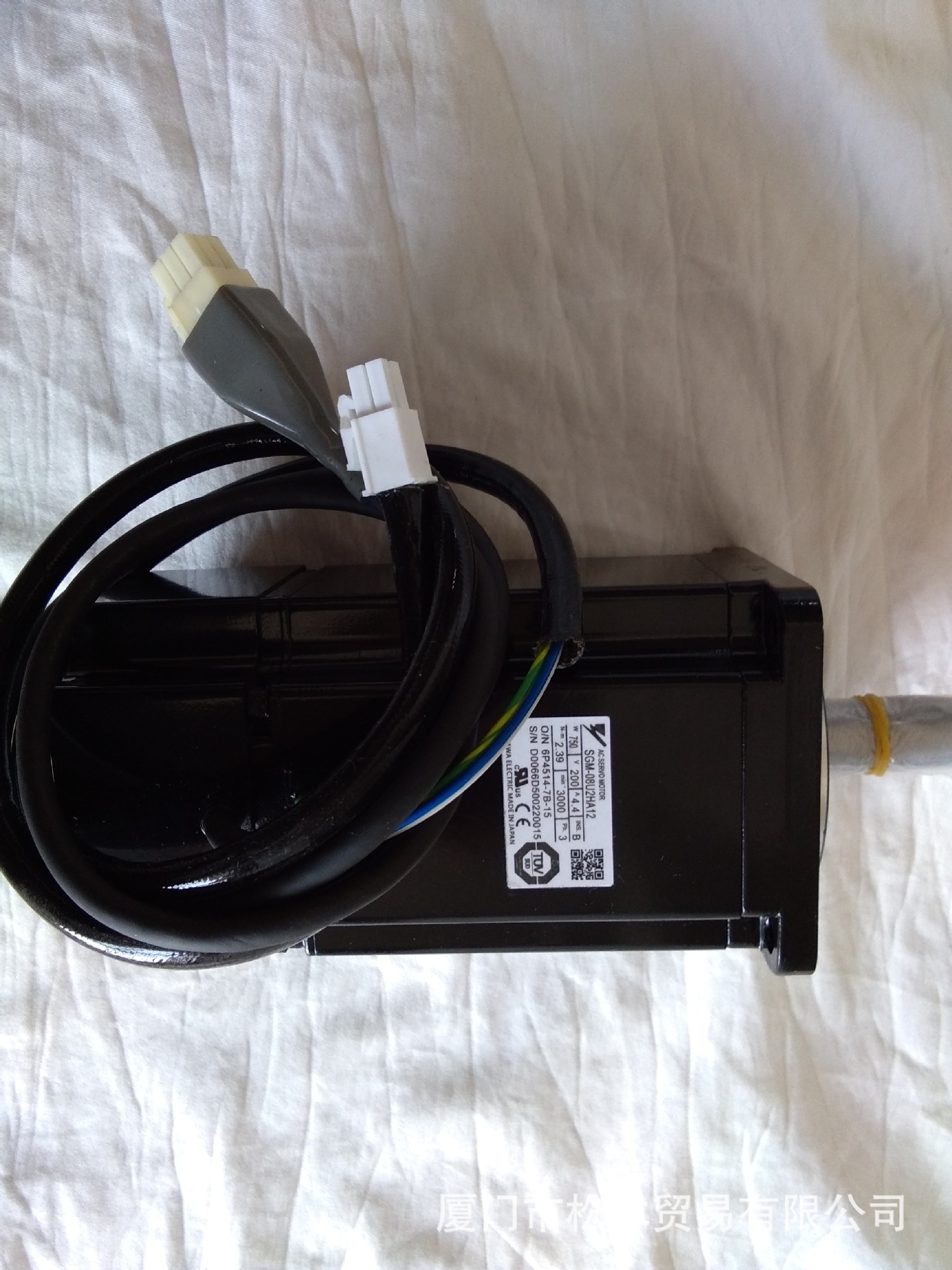 AC SERVO MOTOR YASKAWA安川直流伺服马达SGM-08U2HA12