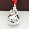 Pendant suitable for men and women, accessory, silver 990 sample, Chinese style, 925 sample silver, wholesale