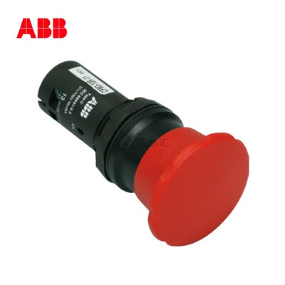ABB 按钮指示装置,蘑菇型按钮 - 不带灯型;CPM3-10R-11