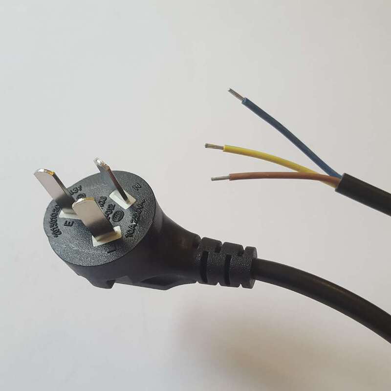 3C certification national standard plug wire tail tin power cord China AC line 3 meters adapter extension line