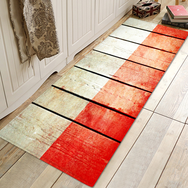 个性彩色木纹地垫门垫进门入户防滑踩脚垫子吸水家用脚垫卧室地垫