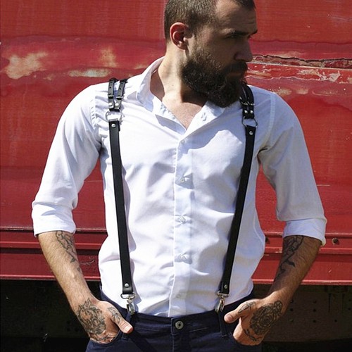 European and American Punk. Original Dark. Retro belt, business suspender belt, Matt Goth trendy trouser belt