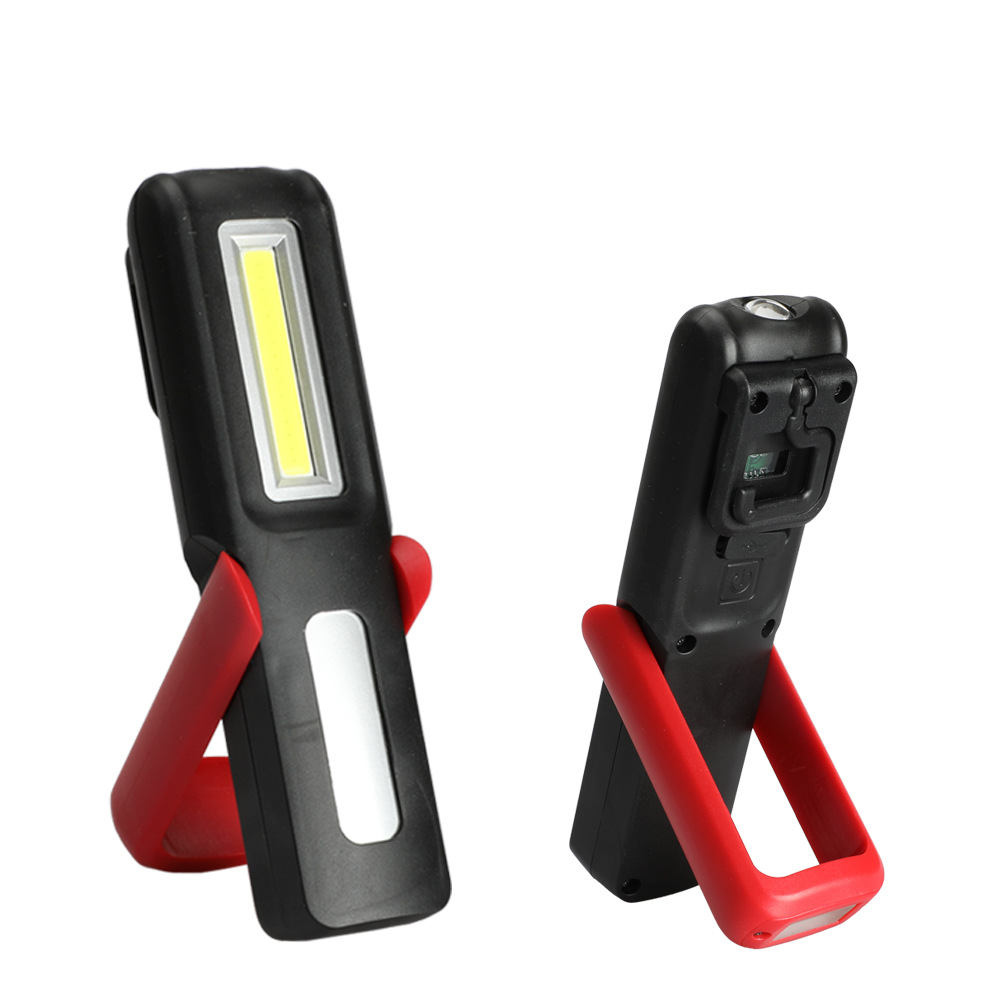 COB检修灯USB充电LED工作灯带电量显示带强磁手持汽修180度旋转