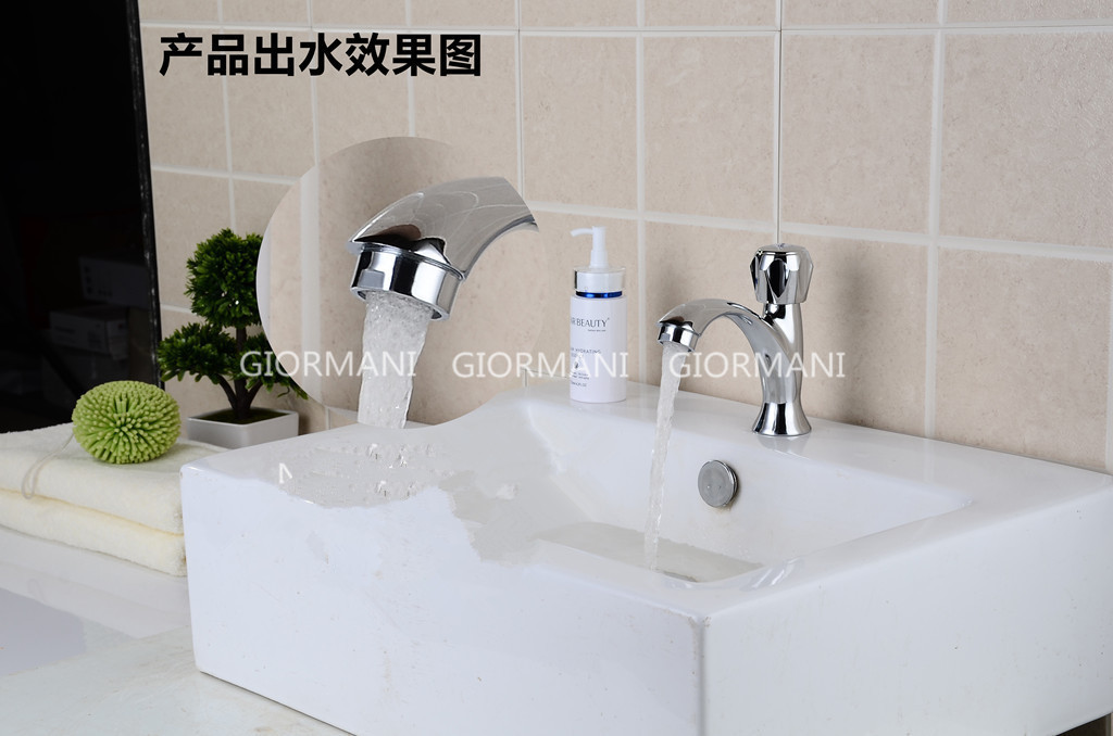 Factory direct sales of single-cooling washbasins, faucets, washbasins, faucet switches, bathroom accessories, construction site models Specification drawing