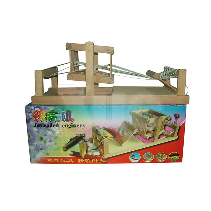 廠家DIY過家家玩具 大號木制織布機 兒童益智玩具 動手能力