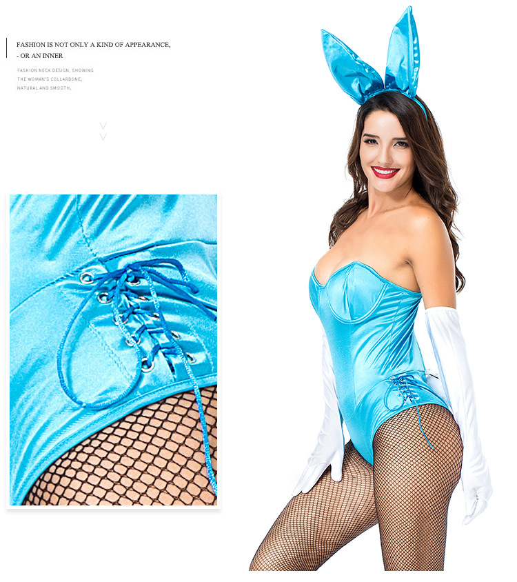 Halloween cosplay sexy bunny girl jumpsuit nihaostyles wholesale halloween costumes NSPIS82223