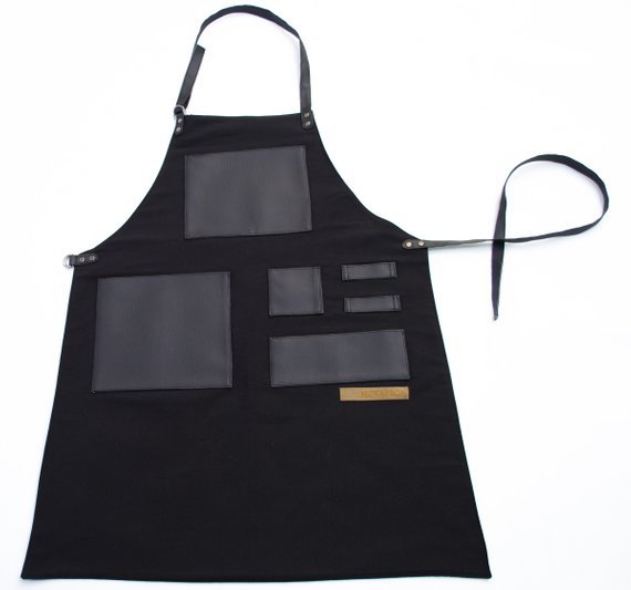 歐美牛仔圍裙廚房紅酒韓版咖啡店工作圍裙定制批發(fā)多口袋工具圍裙