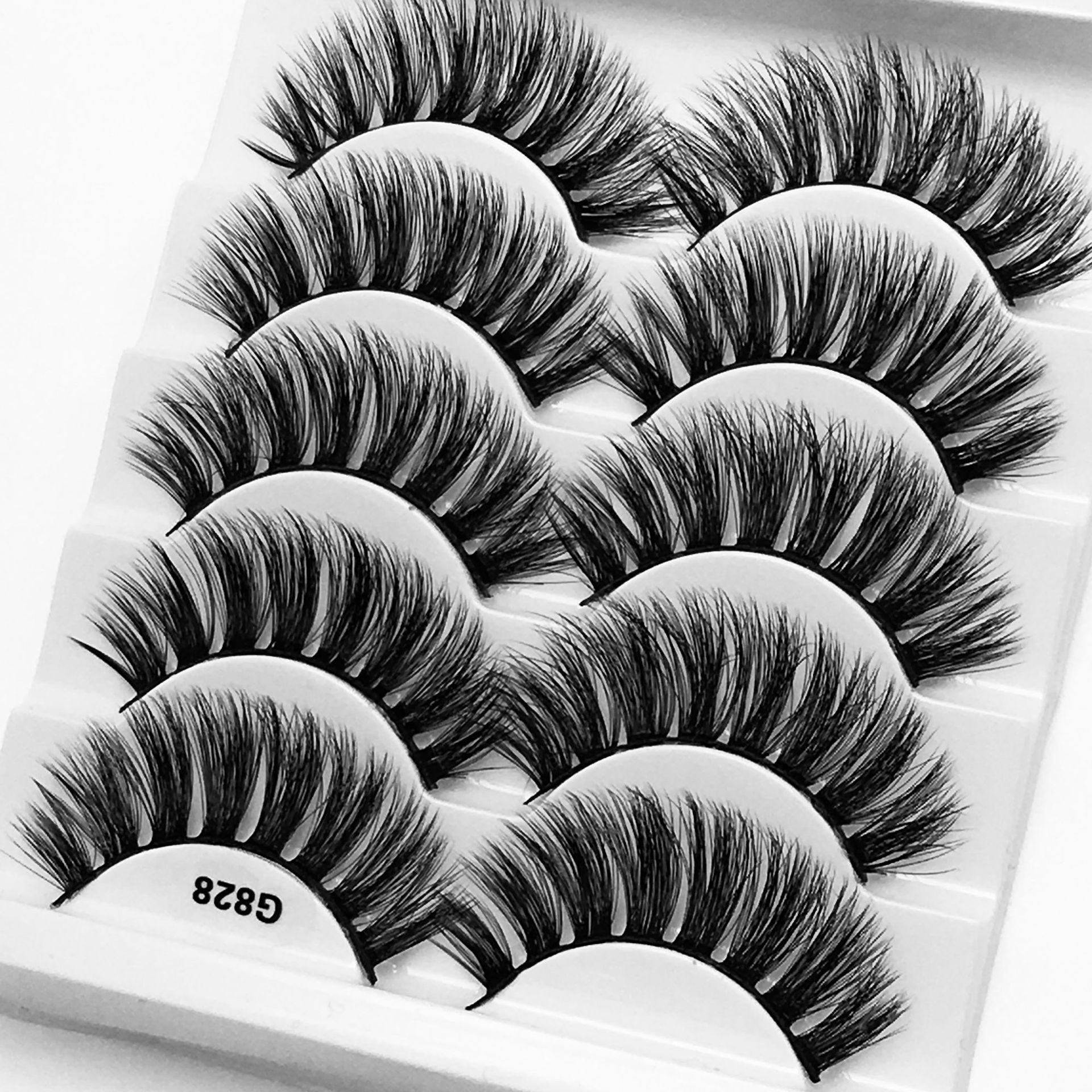 Mode Vison Cheveux 5 Paires Épais Naturel Maquillage Nude Faux Cils display picture 30