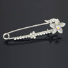 Fashionable pin flower-shaped, sweater, cardigan, brooch, protective underware, Japanese and Korean, simple and elegant design, cat's eye, flowered