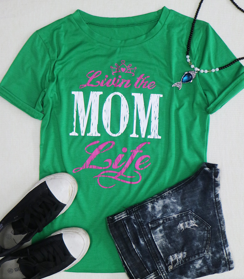 Womens Short Sleeve T Shirt Round Neck Casual Fit Soft Fabric Perfect for Mothers Day Wholesale Available