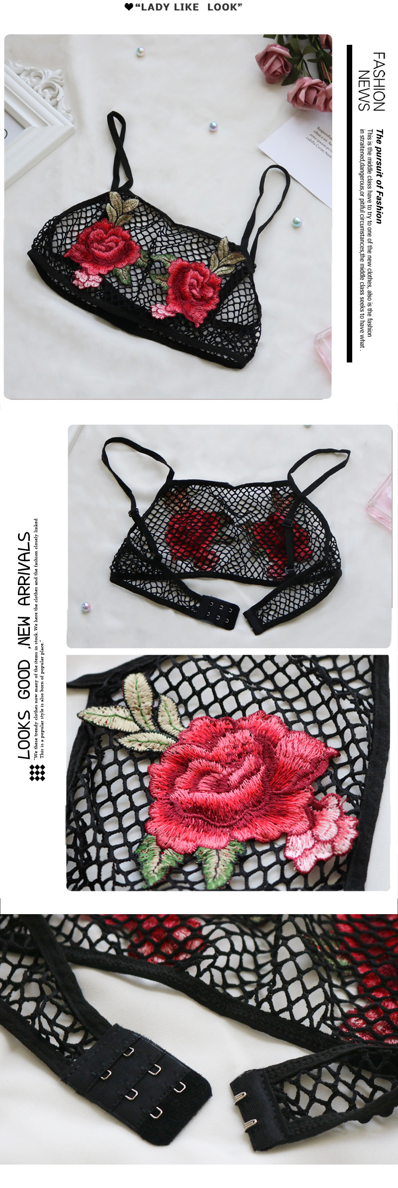 Soutiens-gorge en Petit filet de diamant - Ref 3370388 Image 21