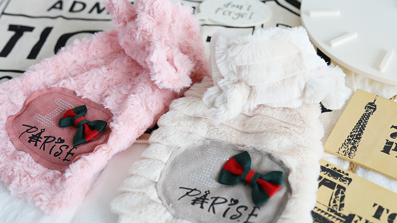 熊耳朵贴布棉服