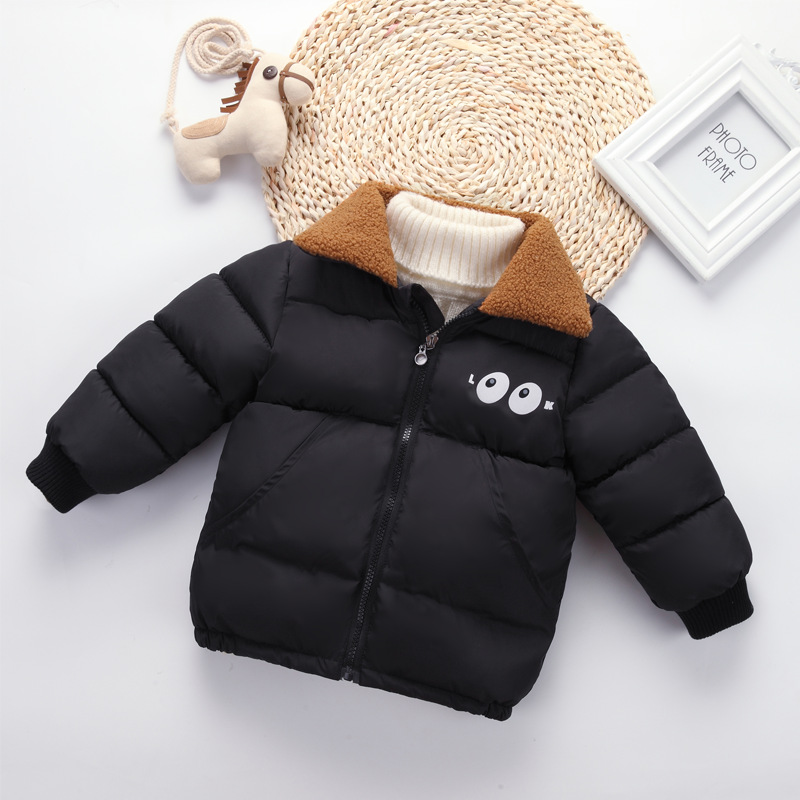 2018 new pattern men and women Plush thickening keep warm Down Cotton children Autumn and winter coat One piece On behalf of