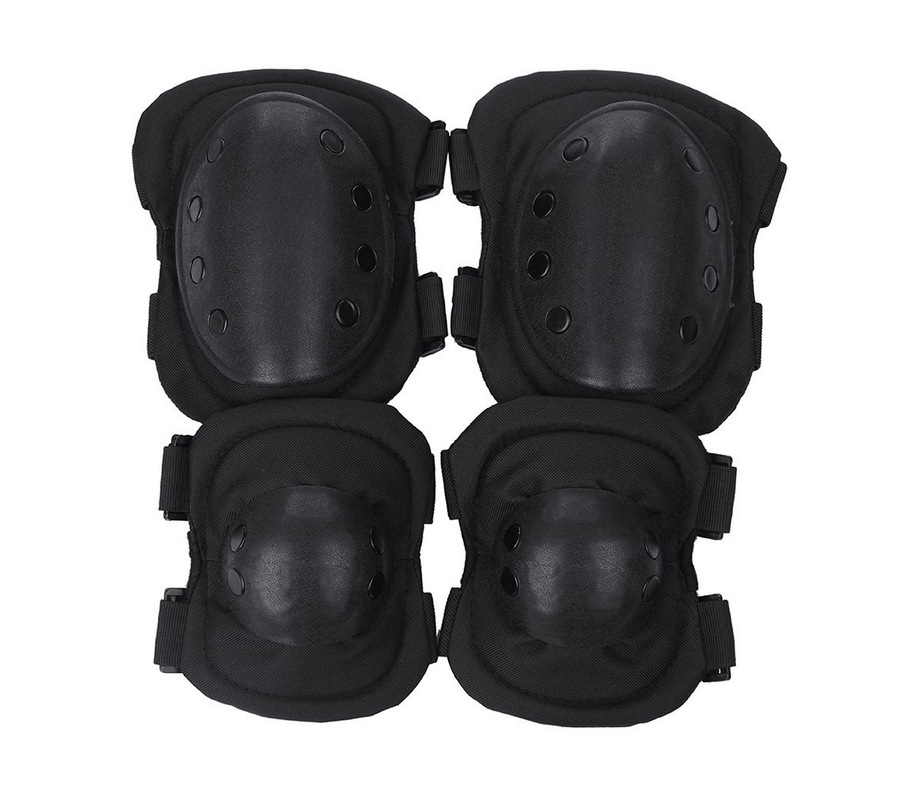 黑鹰护具骑行安全防护旱冰护膝护肘套装我是特种兵男女CS野战装备|ms